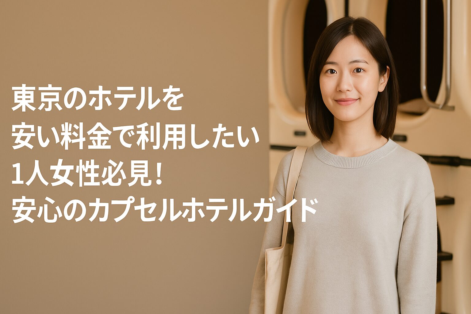 東京のホテルを安い料金で利用したい1人女性必見！安心のカプセル 