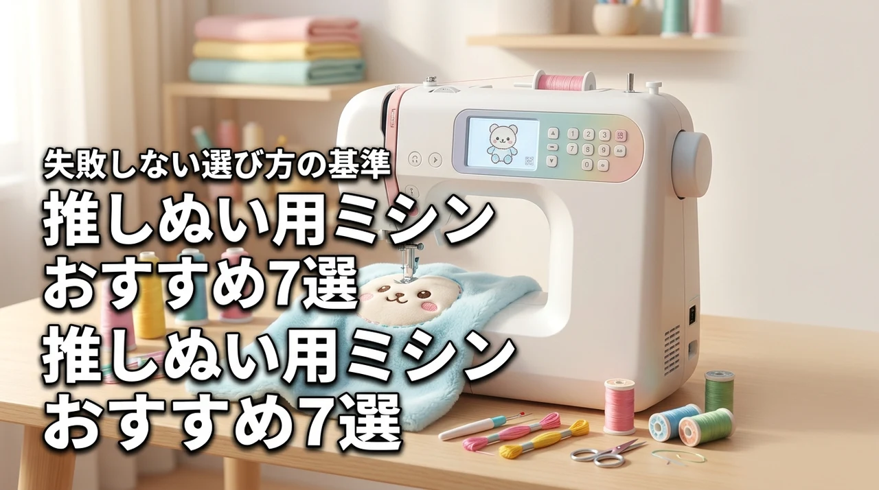 推しぬい作りに最適なミシンおすすめ7選！初心者が失敗しない選び方の基準